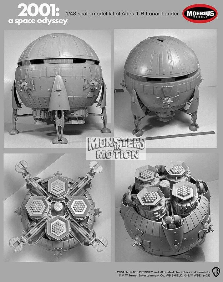 2001 Aries-1B Lunar Carrier 1/48 Scale Model Kit NEW SEALED 184MB203 - Image 3 of 4