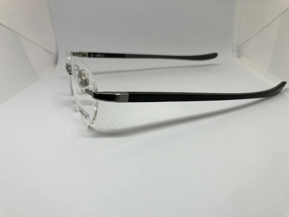 MARCOS OJOS DE ALGARZA MODELO PL0908 1026 SIN MONTURA EN PLATA CON BRAZOS NEGROS!! Foto 4 de 4