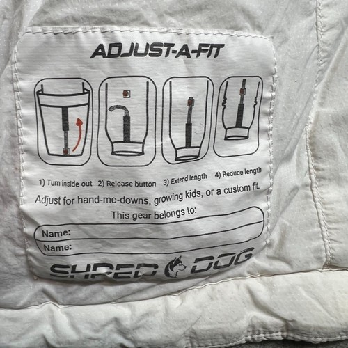 Shred Dog Jacket Girls 8 White Thinsulated Packable Oudoor Sports - Picture 7 of 12