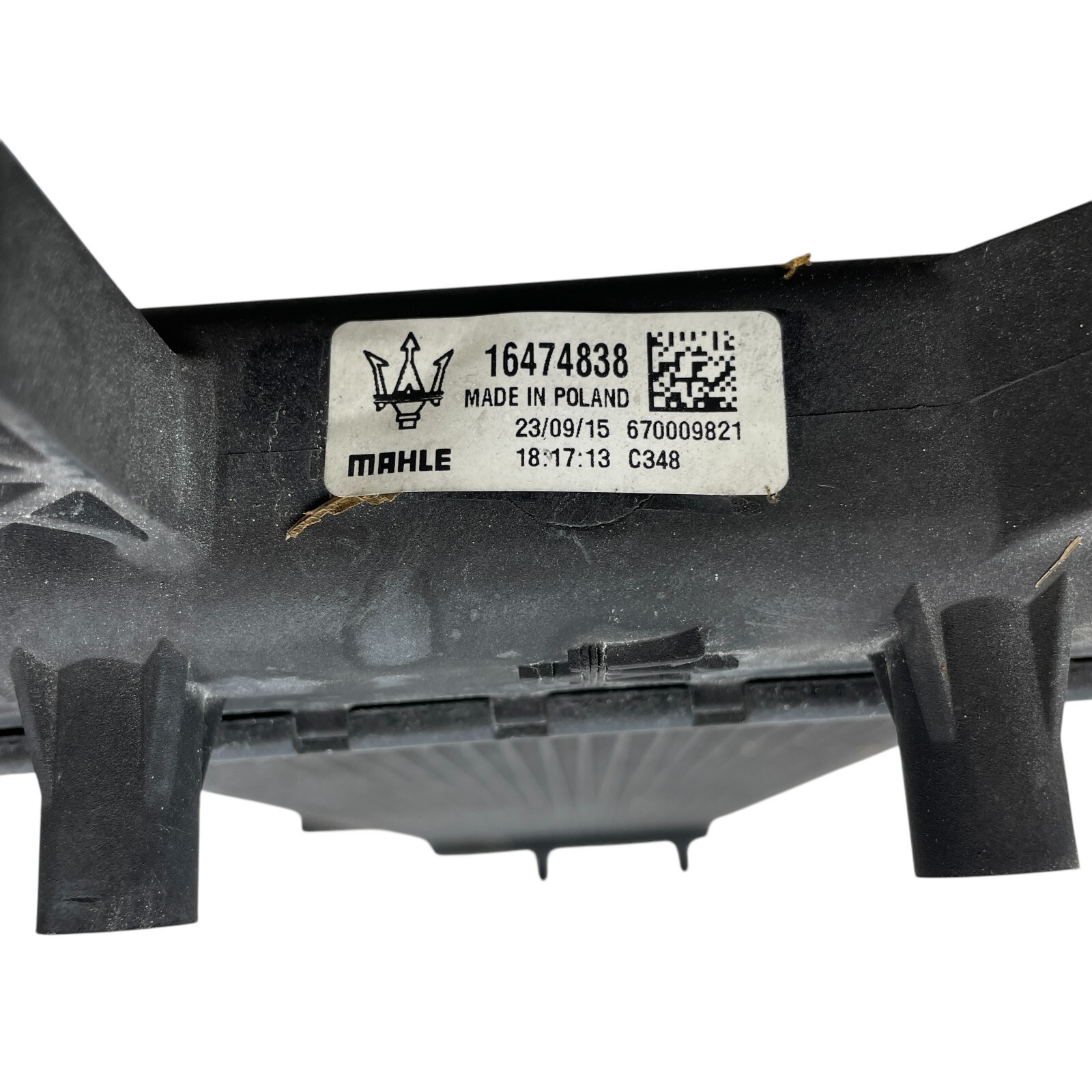2014-2020 Maserati Ghibli Quattroporte Secondary Auxiliary Cooling Radiator OEM