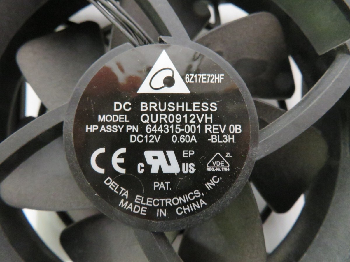 Genuine HP Z440 Z620 Z640 Z840 Dual 80mm 12VDC Rear Fan 644315-001