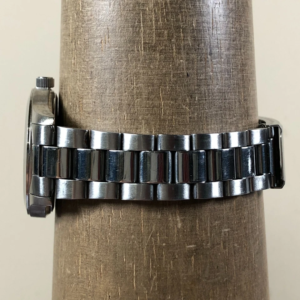 Мужские модные кварцевые аналоговые часы Timex Acqua Indiglo с датой серебристые 36 мм 7 3/4 дюйма - Изображение 3 из 4