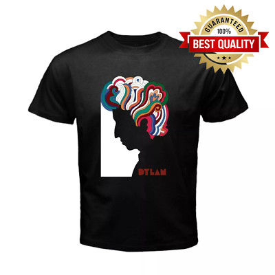 HOT BOB DYLAN Logo Milton Glaser sketch T-shirt Unisex S-2345XL SS8076