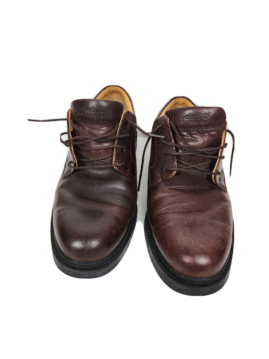 Timberland Waterproof 90081 Brown Men's 9.5 M Leather Oxford Shoes