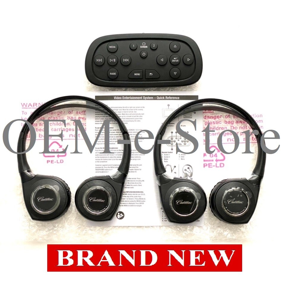2017-2021 Cadillac Escalade 2 Headphones + Remote for