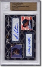 DELLIN BETANCES * Jose Tabata * Rookie Autograph BGS Auto RC 1/2