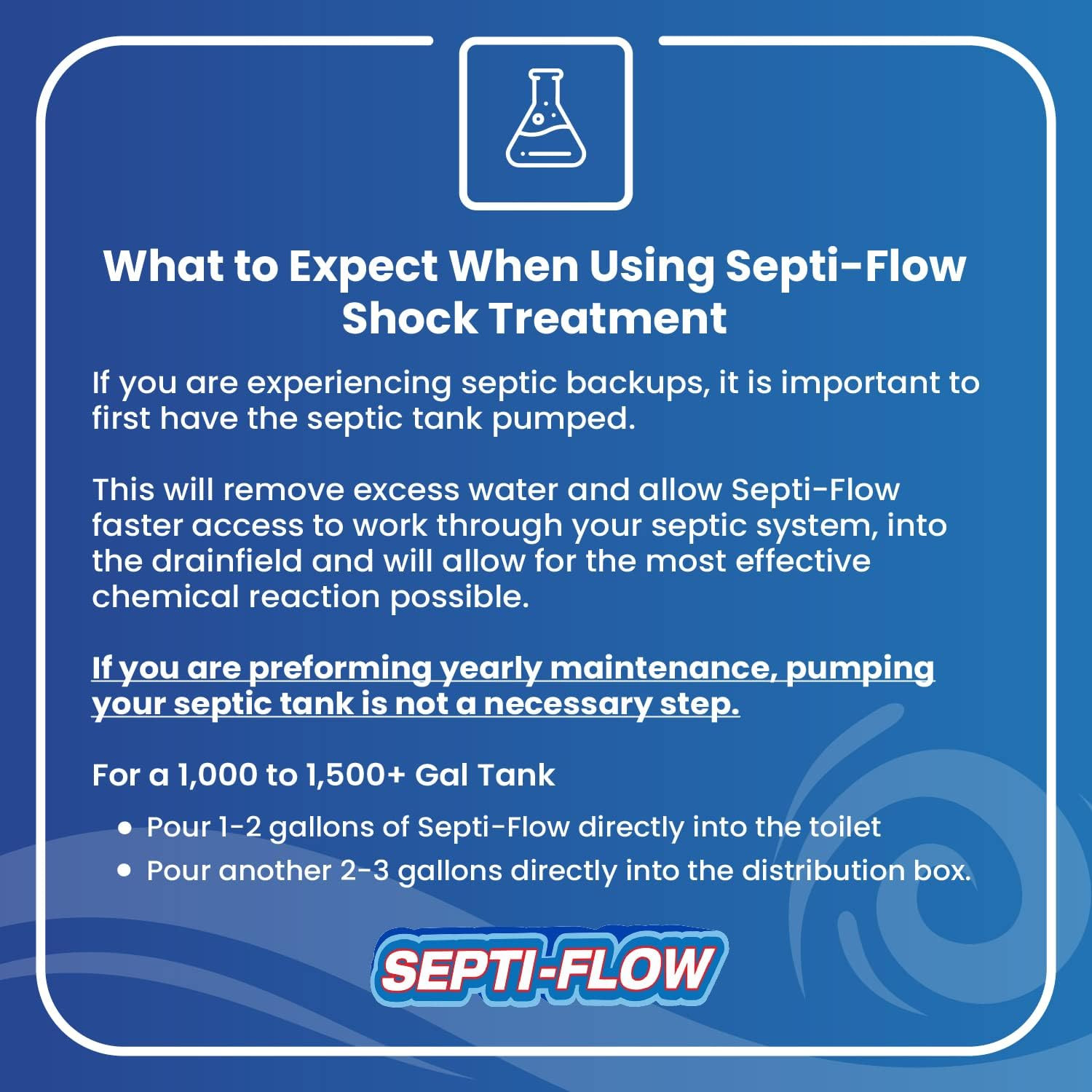 Septi-Flow Shock | Septic Drainfield Repair Solution, Clears Leach Fields, Disso