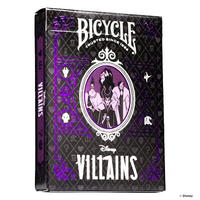 ASS ALTENBURGER Bicycle Kartendeck Disney Villains lila Kartenspiel Spielkarten Pokerkarten