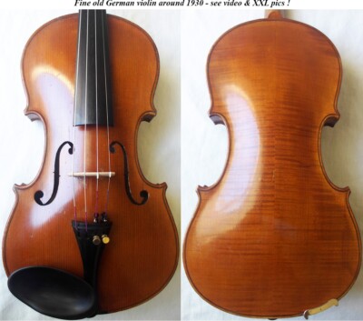 FINE OLD GERMAN VIOLIN around 1930 - video- ANTIQUE master バイオリン скрипка 小提琴 581