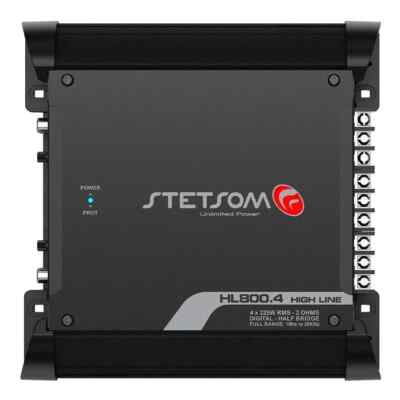 Stetsom HL800.4 Módulo 900 Watts RMS 2 Ohms RCA 4 Canais