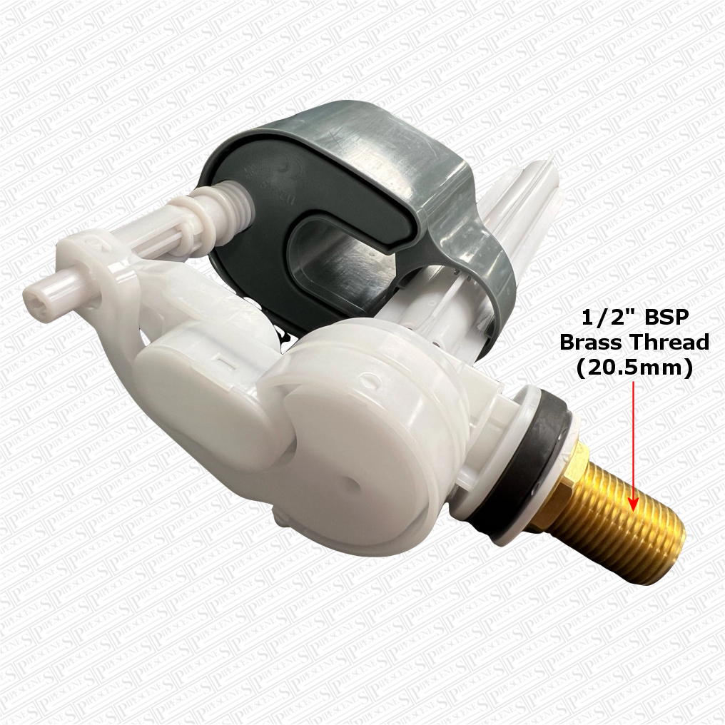 WRAS 1/2" Side Entry Toilet Cistern Water Inlet Float Valve with Brass