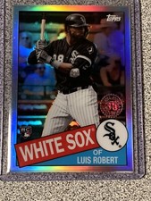 2020 Topps Chrome Luis Robert 1985 Topps 35th Anniversary Refractor RC White Sox