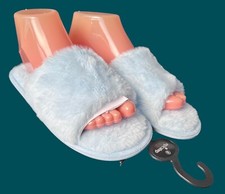 NWOT EpicStep Light Blue Slippers Size 8 Open Toe Hard Plastic Sole
