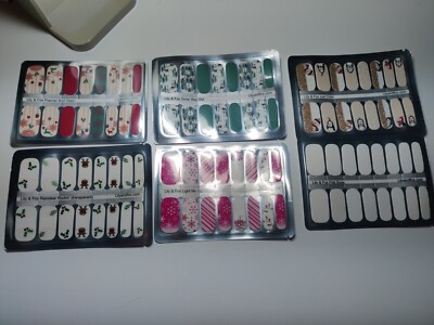 Lily & Fox Holiday/Winter Nail Polish Strip Bundle - 6 Unique Sets