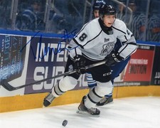 TRISTAN LUNEAU SIGNED GATINEAU OLYMPIQUES  8X10 PHOTO ANAHEIM DUCKS EXACT PROOF 