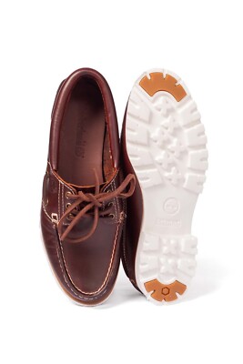 Neu Timberland Damen Noreen Lite handgenäht burgunderrot Vollnarben Bootsschuh UK6