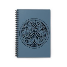 Triple Celtic Bird Stone - Spiral Notebook - Ruled Line