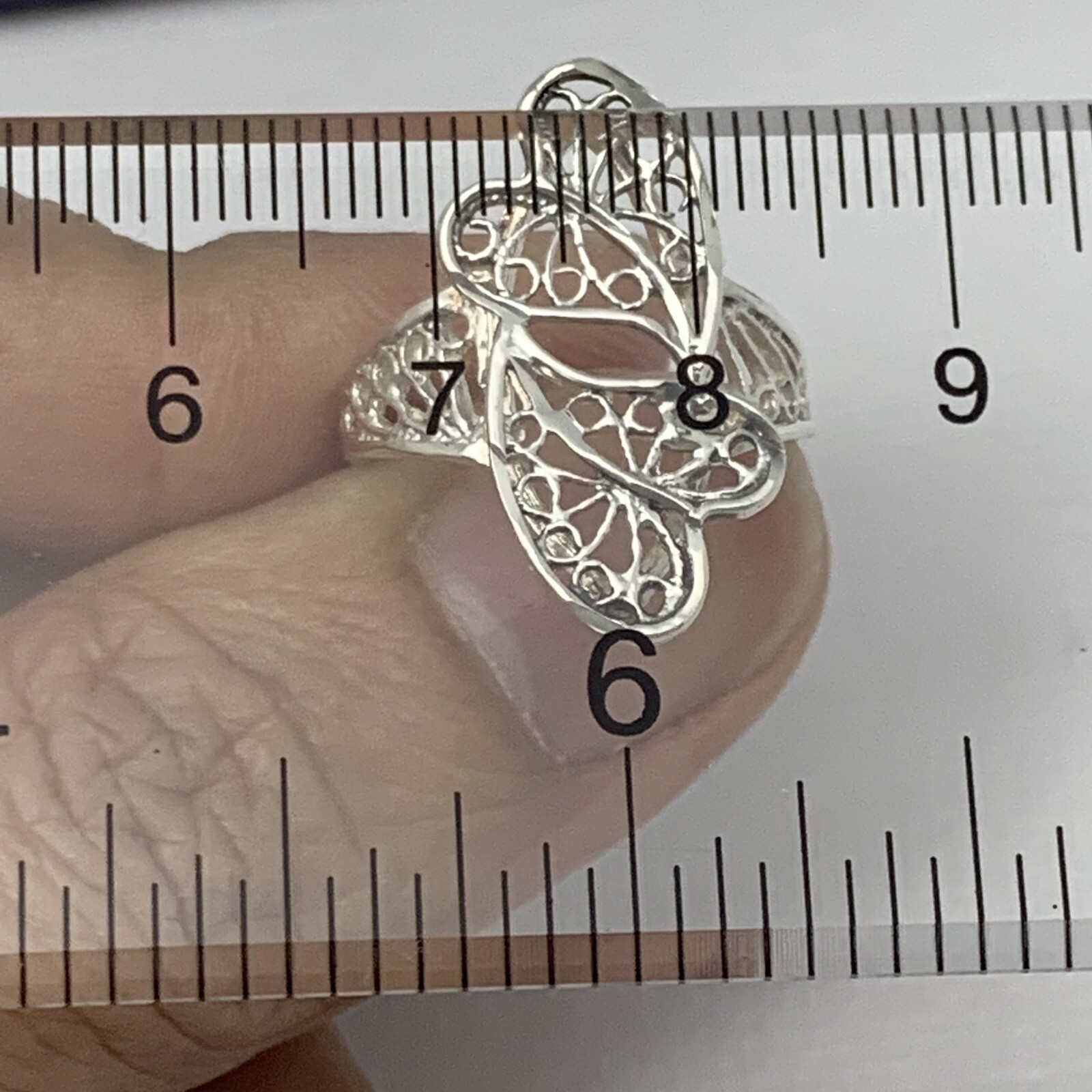 UNIQUE Solid 925 Sterling Silver Handmade Filigre… - image 10