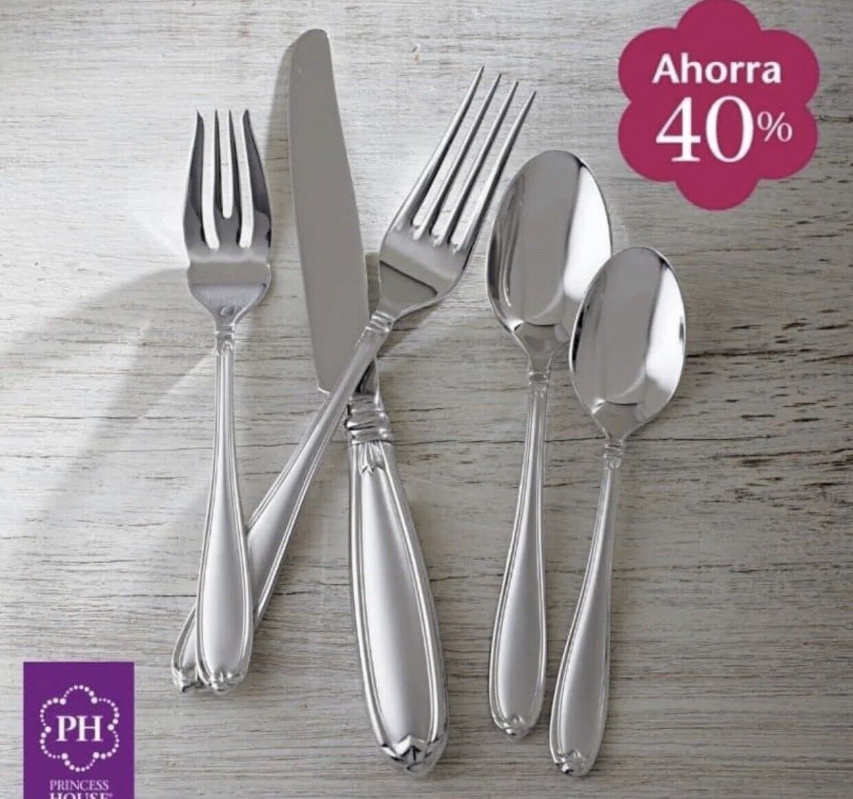 * Princess House * BARRINGTON Satin / Frosted Stainless Flatware