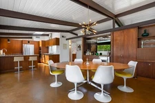 Vintage Florence Knoll 8' Dining Conference Table Wood Chrome 96" Portland