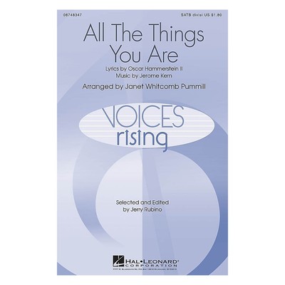 All The Things You Are SATB Divisi arranged by Janet Whitcomb Pummill