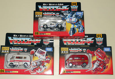 Transformers G1 IRONHIDE RATCHET MEISTER JAZZ Takara