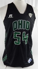 2014-15 Ohio Bobcats #54 Game Issued Black Jersey Basketball XL 606