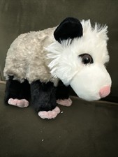 Wild Republic Opossum 12" Body Possum Plush Mini Cuddlekins  Fun Facts Card