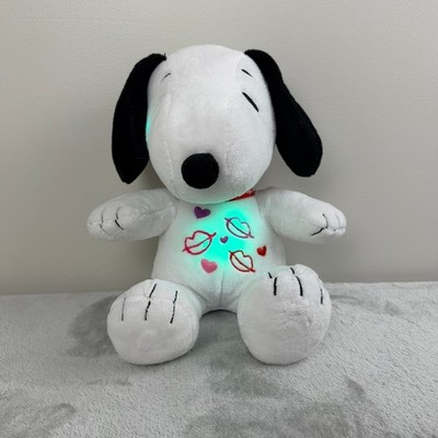 Peanuts Snoopy Light Up Valentine Plush Dan Dee 2023 White Red Hearts Kisses