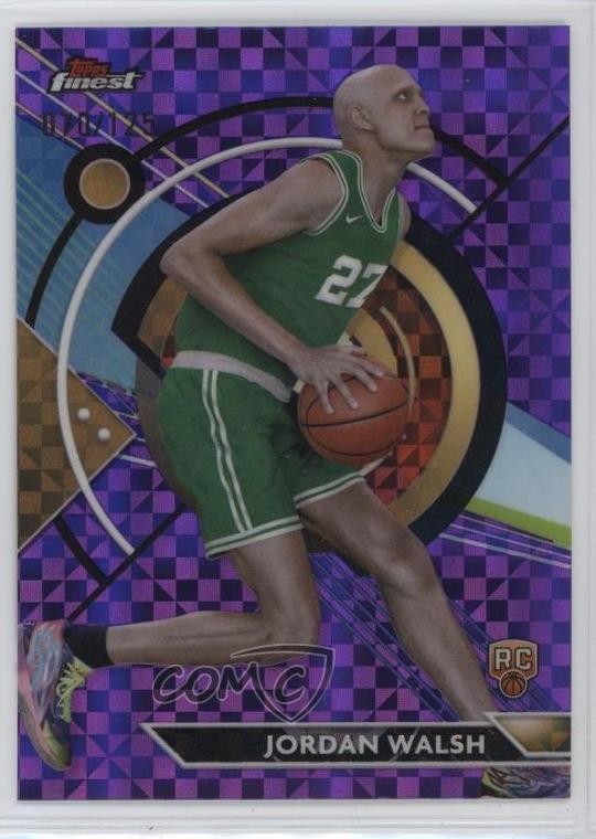 2023-24 Finest Common Purple Checkerboard Refractor Jordan Walsh Rookie RC 1j59