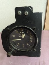 Vintage Square D Kollsmen Type C-12 Aircraft Altimeter Gauge MFRS 671BK-010
