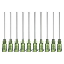 50Pcs 14Gax1.5" Dispensing Needle Tip Stainless Steel and Plastic Green