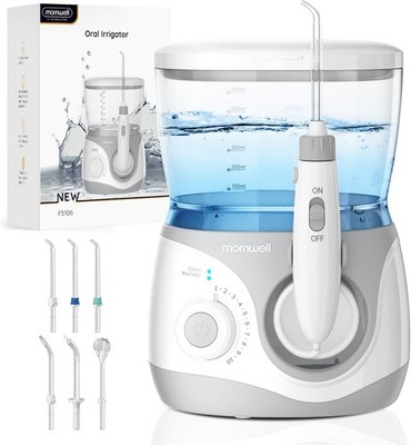 Mornwell Munddusche Elektrisch 10 Druckstufen 6 Düsen 2