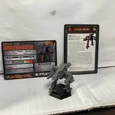 Battletech Bushwacker BattleMech With Pilot & Alpha Strike Cards