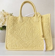 Vince Camuto Spring-Summer  Butter Yellow Tex...