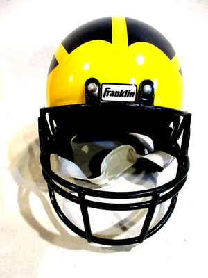 Franklin Michigan Wolverine's Football Helmet For Display only | eBay
