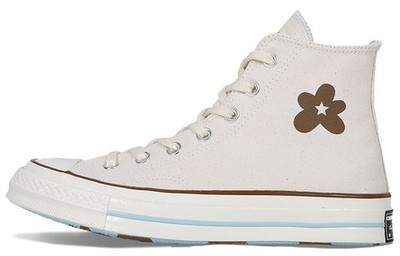 Size 5 - Golf Le Fleur x Converse Chuck 70 High Parchment Canvas