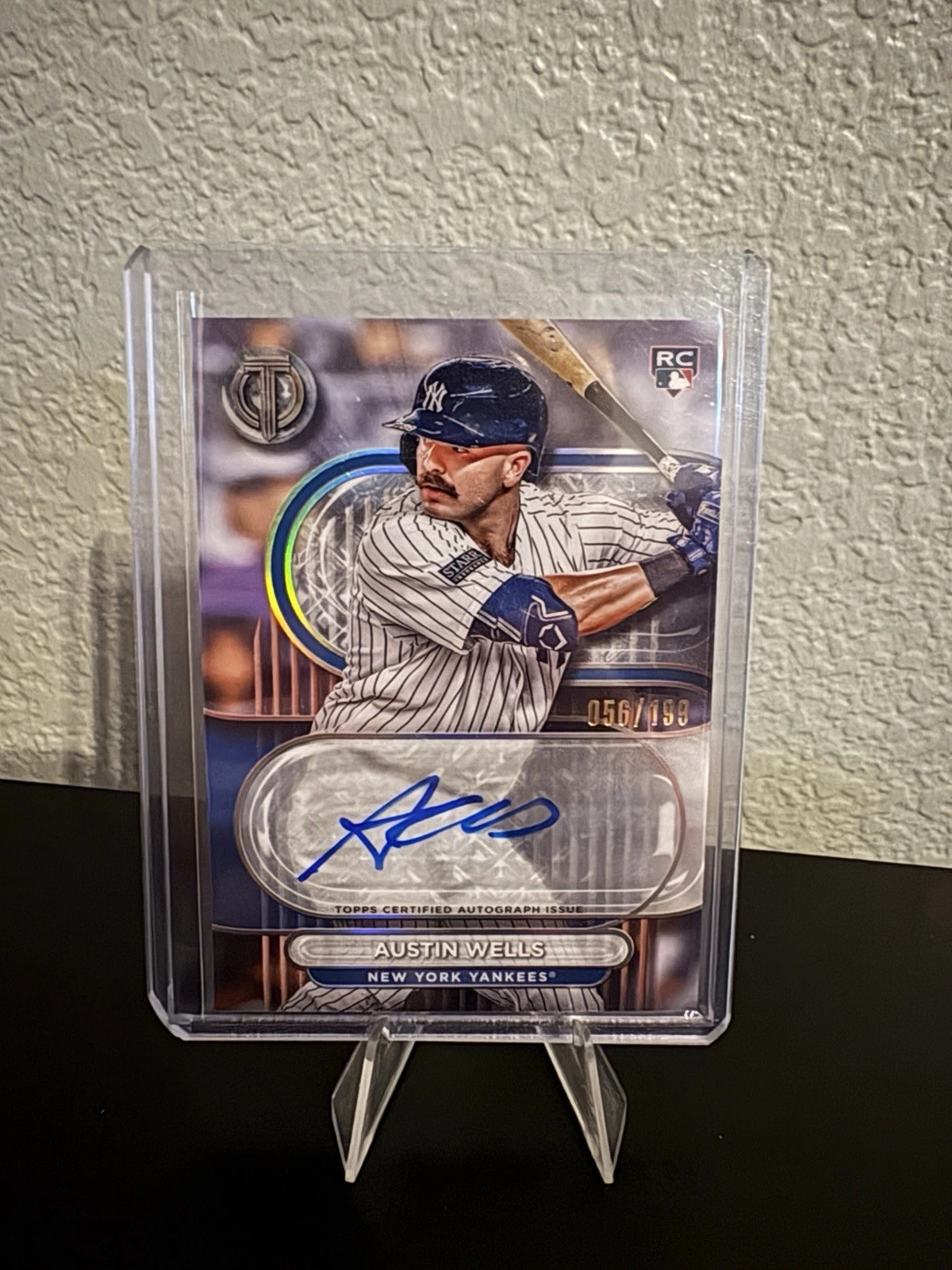 2024 Topps Tribute - Tribute Autographs Austin Wells #TA-WEL /199 (AU, RC)