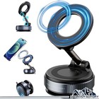 360° Foldable Car Phone Holder Mount Adjustable with Vacuum Magnetic Suction Cup