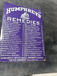 Vintage Humphrey Remedies Signage