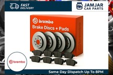 Image of BREMBO Front & Rear Brake Discs & Brake Pad Braking Set Fits Audi Seat VW