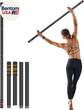 5Ft Yoga Stick   Heavy-Duty Steel Adjustable Stretching Bar for Mobility, Flexib