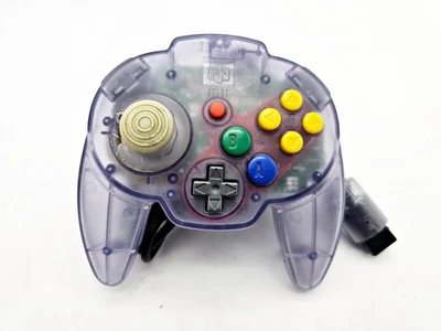 Manette Nintendo 64 HORI mini Clear Purple Japan 1 Week to USA - Photo 1/4