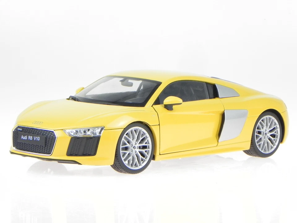 Audi R8 V10 2016 yellow modelcar 18052 Welly 1:18 - Image 3 of 4