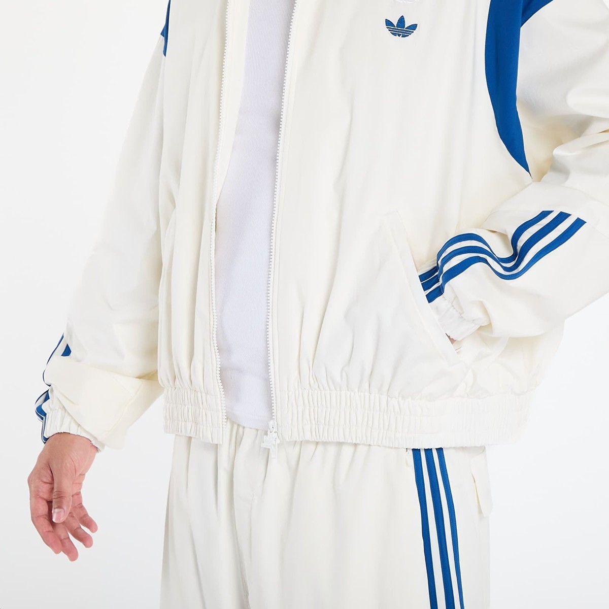 Adidas X Willy Chavarria Poplin Off White Blue Men's Track Jacket