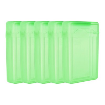Für 6,5'' x 4,5'' Festplattenbox, 5 Stück Plastik-HDD-Aufbewahrungsbox, grün