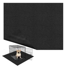 Mat Under Dog Crate 46 X 60 X 0.23 Inch NonSlip Rubber Kennel Washable Pad