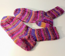 Selbst gestrickte Wollsocken Stricksocken Socken handgestrickt  Gr. 41