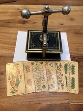 Pressa per carte, pressa a mandrino ANTICA, erbario, pressa per libri, ghisa/acciaio
