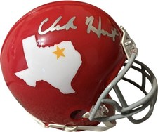 Kansas City Chiefs Clark Hunt Signed Dallas Texans Mini Helmet JSA Certified